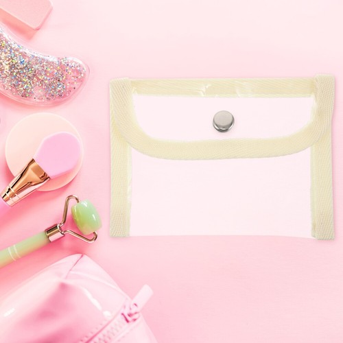 2 Pcs Cosmetic Bag Pencil Case Girl Student Clear Money Organizer - Bild 9 von 12