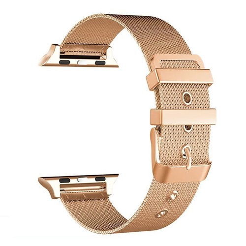 Correa de pulsera de bucle de acero inoxidable Milanese para banda de la serie Apple Watch 38 mm-45 mm - Imagen 31 de 50