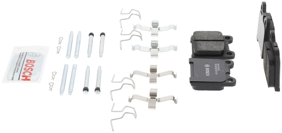 Pastilhas de freio traseiras semi-metálicas Bosch QuietCast para 1991-1995 Volvo 940 - Imagem 4 de 4