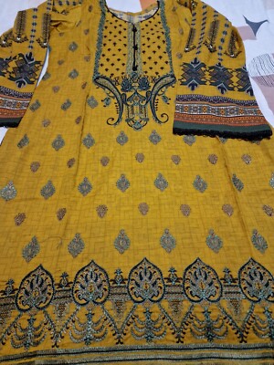 pak Designer Stitch Maria B Barock Iznik Tawakal Agha Noor Suite
