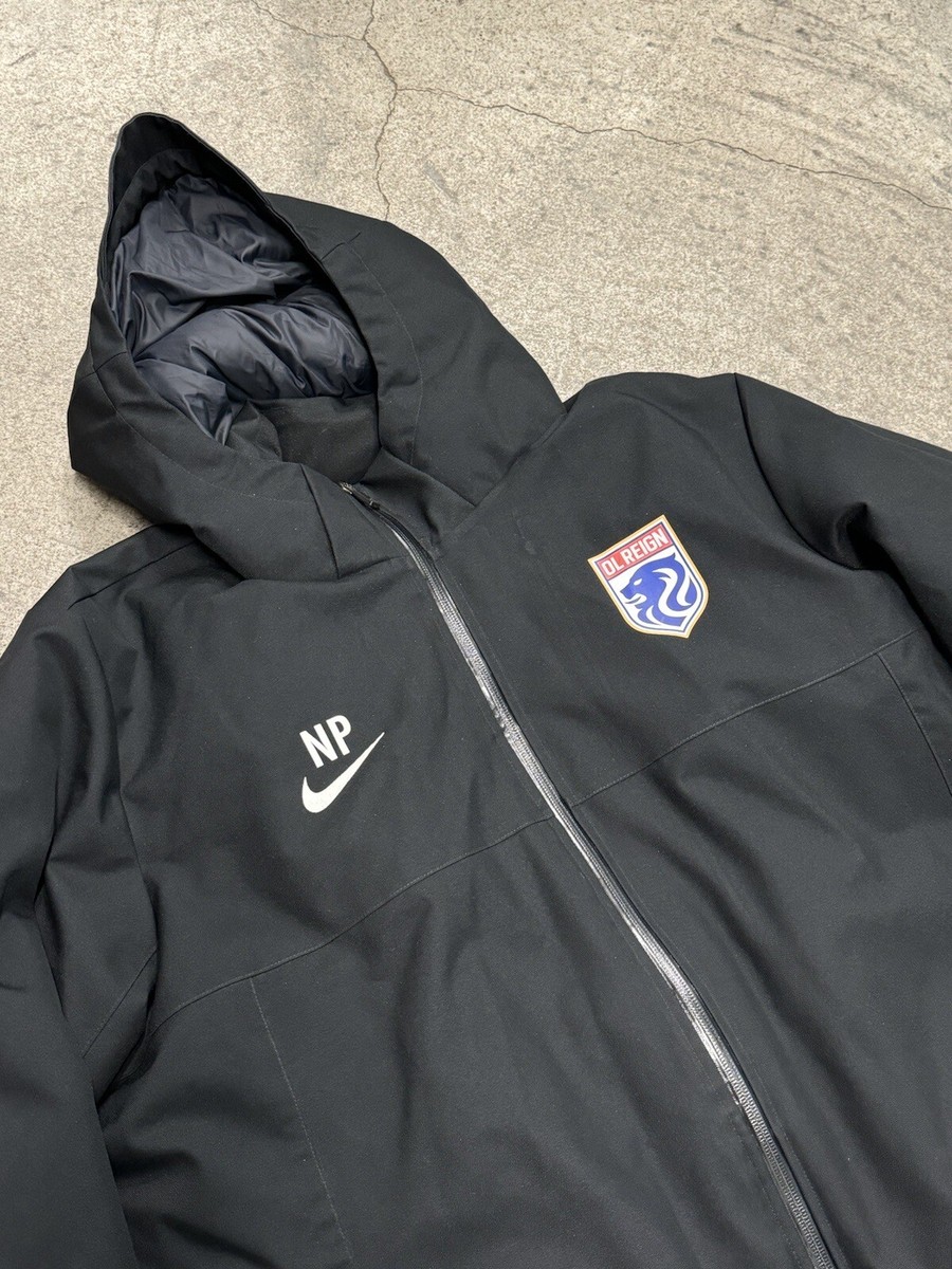 NIKE F.C オールウェザージャケット Nike OL REIGN Women's Soccer Seattle Reign FC Mens XL Black
