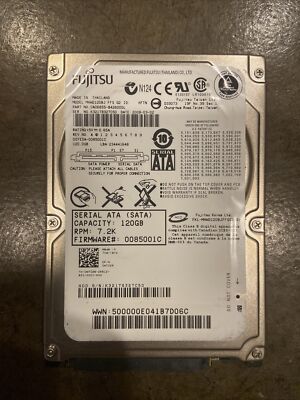 Disque Dur Interne Fujitsu MHW2120BJ - 120 Go - 2.5" SATA - Occasion
