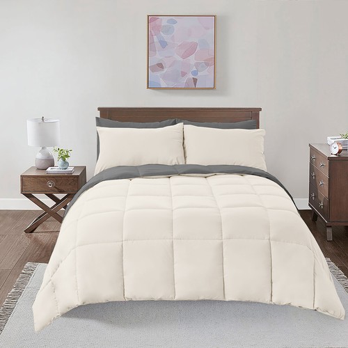 All-Season Ultra Soft Reversible Plush Down Alternative Blanket Fluffy Cooling - Picture 48 of 57