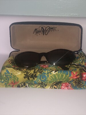 Maui Jim Sunglasses Cyclone MJ 136-10 Brown Tortoise Japan with Case & Sleeve