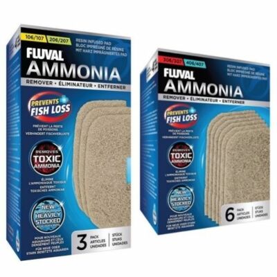 Fluval Ammoniak Entferner Filter Pads Schaum außen 106/207 306/407 Aquarium Tank