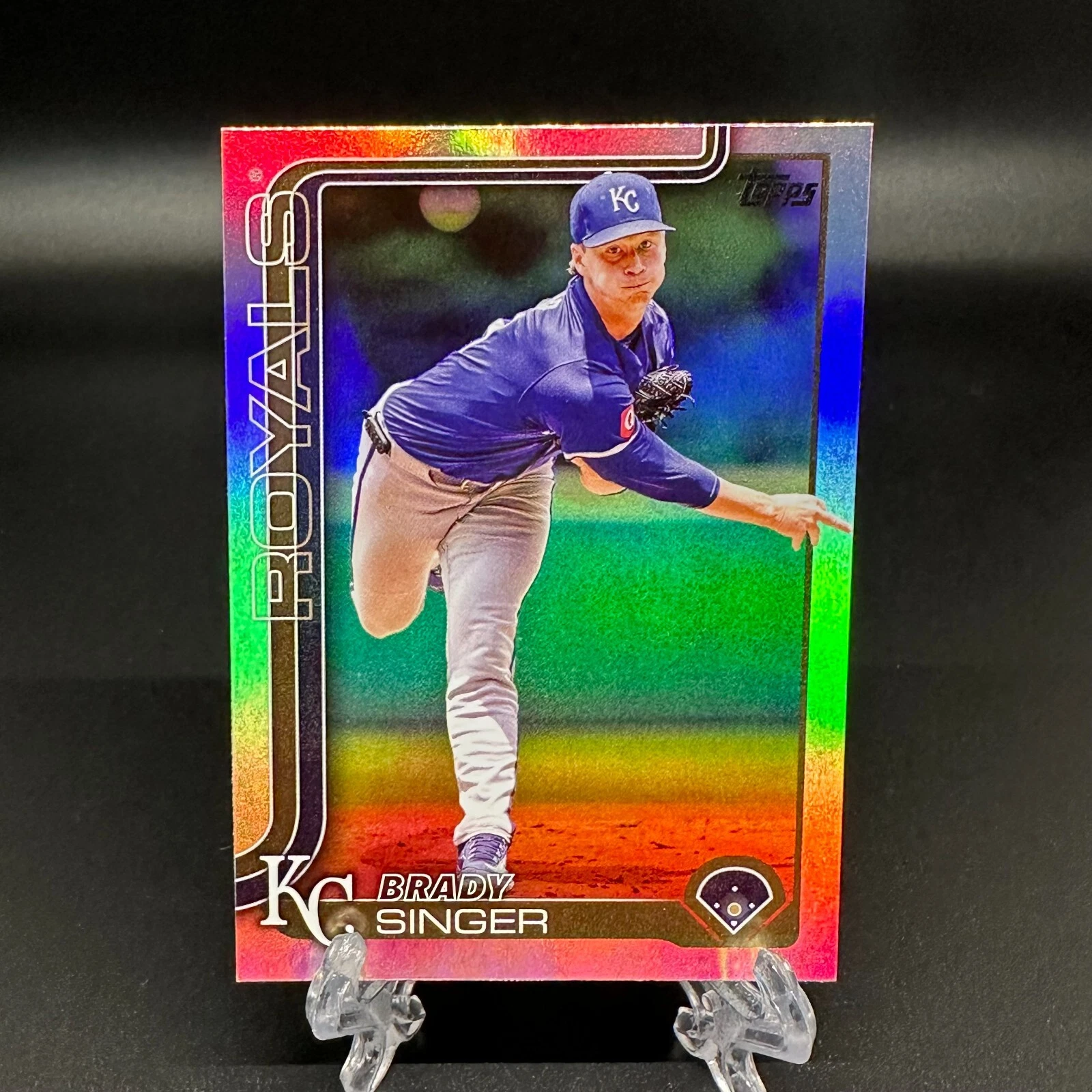 2025 Topps Series 1 Brady Singer Rainbow Foil #43 Kansas City Royals