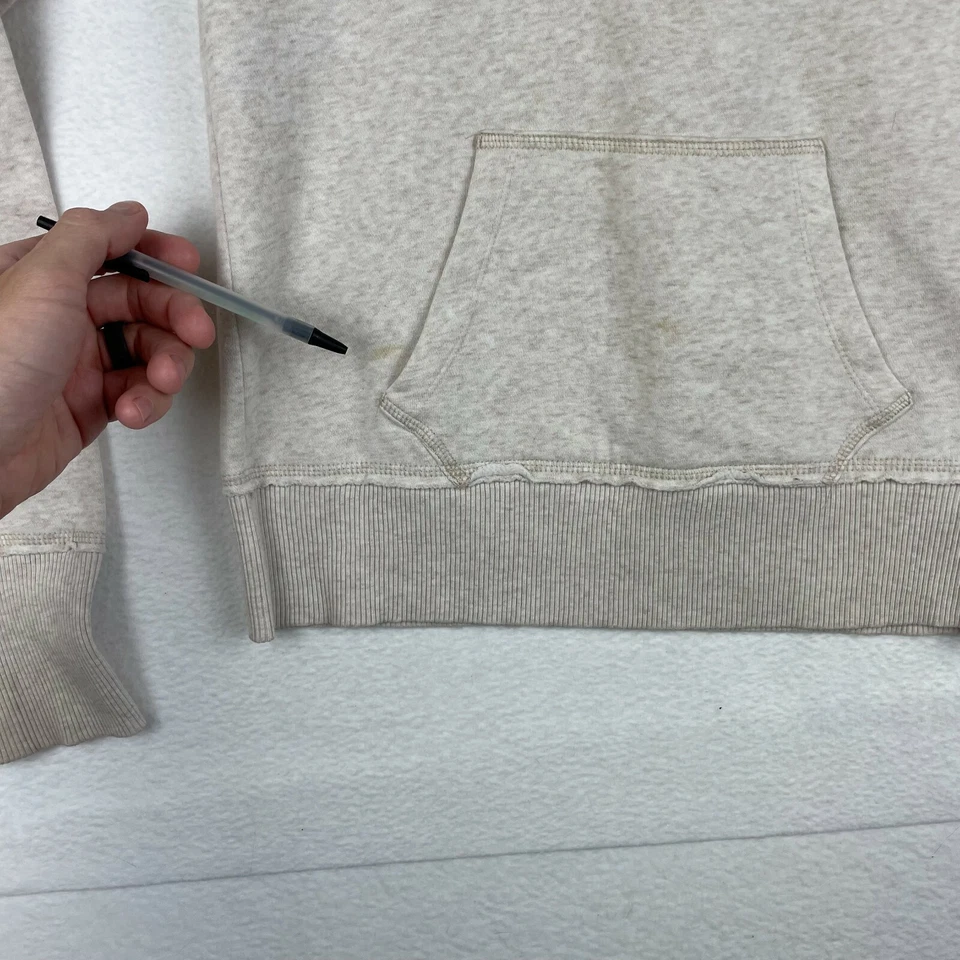 Suéter con Capucha Aéropostale Para Mujer Pequeño Color Crema Bolsillo Pullover Foto 4 de 4