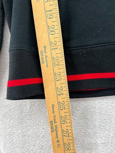 Air Jordan Sweatshirt Boys Large Fleece Crewneck Black Red Zippered Pockets - Picture 6 of 9