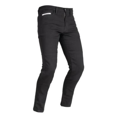 Oxford Original Super Stretch Slim Motorrad Jeans schwarz verstärkte Hose
