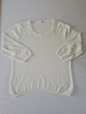 Ladies Jumper Cc Size XL 3/4 Sleeve White 9248