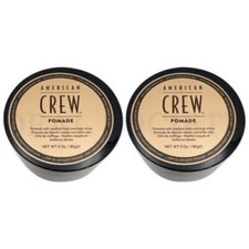 2 jars of American Crew Medium Hold High Shine Pomade 3oz - Fast Free Shipping