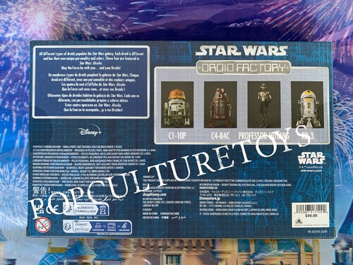 Disney Parks Star Wars Droid Factory AHSOKA 3.75" Figures C1-10P C4-R4C RD-3 New - 第 2/3 張圖片