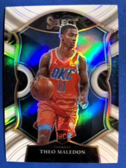Theo Maledon 2020-21 Panini Select White Prizm Concourse /149 RC - Thunder