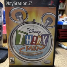 Disney Think Fast The Ultimate Trivia Showdown PlayStation Game PS2 Complete 