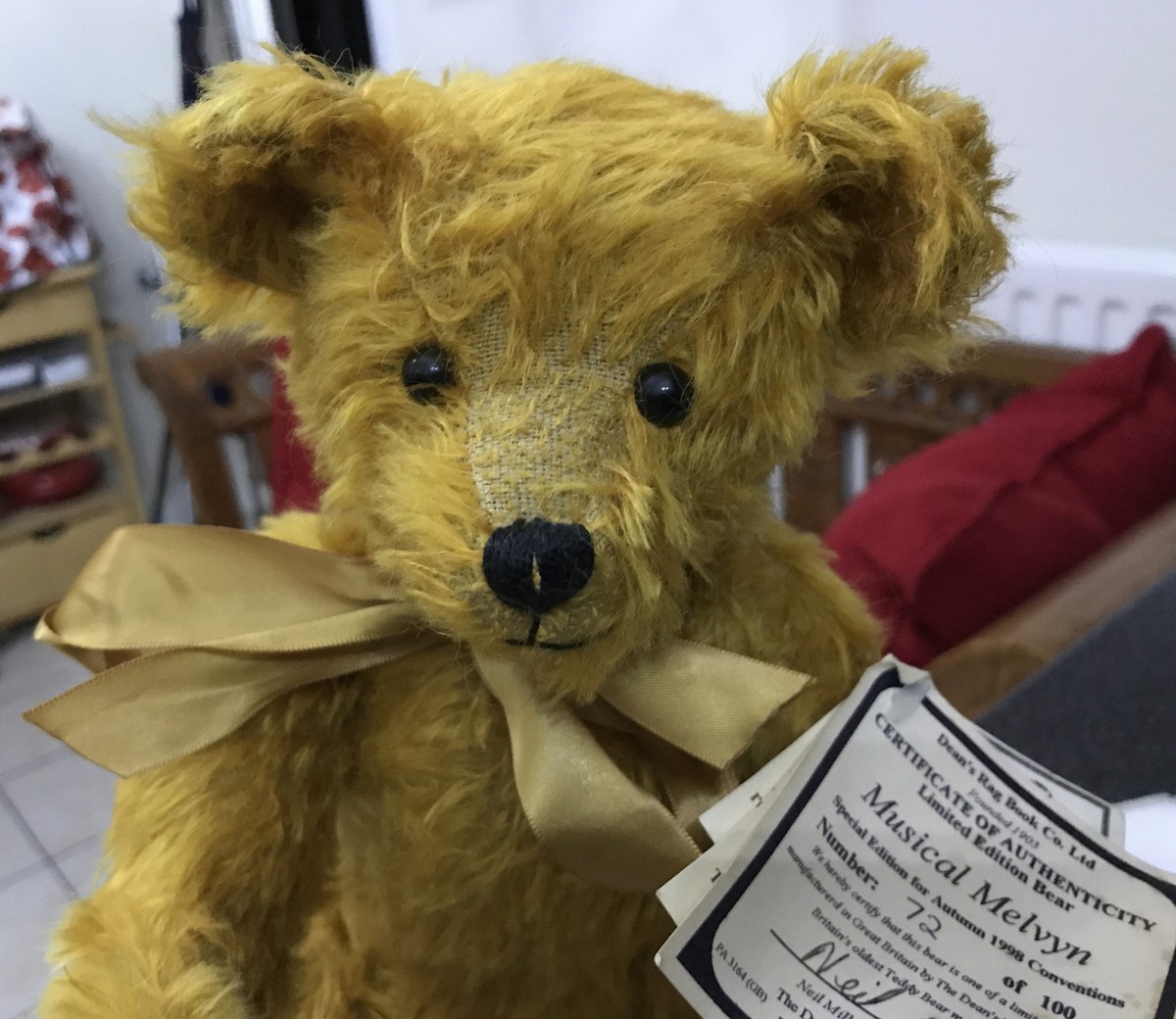 Deans Rag Book Plush Mohair Soft Toy Ltd Ed Jointed Teddy Bear
