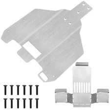 Stainless Steel RC Skid Plate RC Chassis Armor Axle Armor Protector Guard Com...