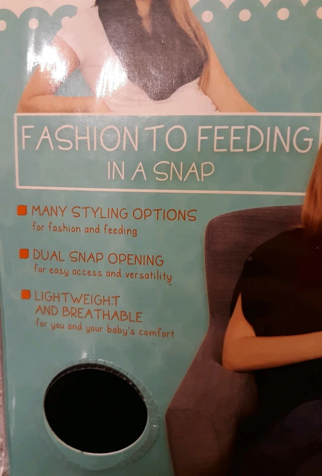  Bufanda de enfermería Leachco The Duo Infinity - negra *Leer detalles* Foto 3 de 4