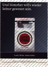 Lucky Strike Werbung Anzeige Reklame
