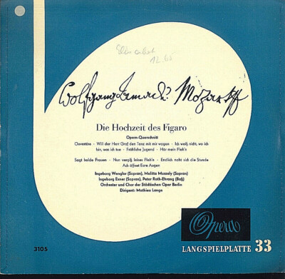 Wolfgang Amadeus Mozart ~ Die Hochzeit des Figaro ~ Operquerschnitt