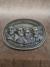 Vintage American Mount Rushmore belt buckle   Super rare 