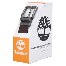 Men's Timberland Reversible Leather Belt, Black to Brown 48" or less. Brand New