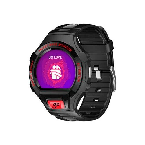 Alcatel Onetouch Go Watch Smartwatch negro/rojo Usado **Sin embalaje original**, foto 1 de 4