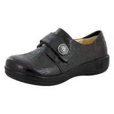 Alegria Shoes Womens Joleen Tar Tooled Clog - Black, 38M USED - Damaged Sole