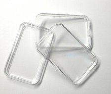 Kapseln 28×50 für 1 oz Barren Gold, Silber  rechteckige Münzkapsel Unze Acryl 