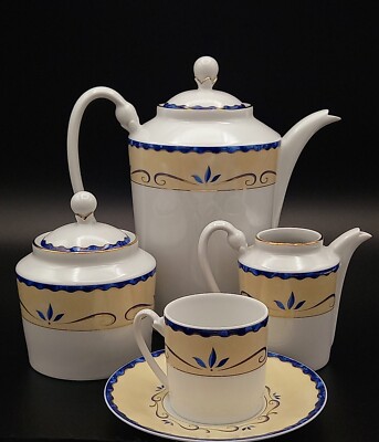 Kaffeeservice 15 Teile Porzellan Limoges Altesse Guy Degrenne *81792