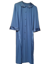 Vintage Artemis Long Robe Embroidered Collar Medium