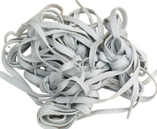 Laces 18 x Pairs 70 cm 27" Long 0.8 cm Wide Nylon Grey Short Sport Shoe Laces