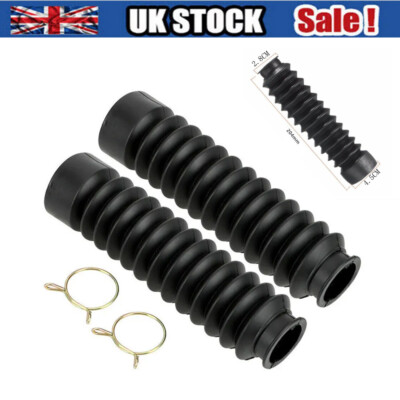 Shock Covers Orange Pair Rubber Motorcycle Front Fork Shock Absorber Dust Cover Gaiters Boot Gators - Foto 9