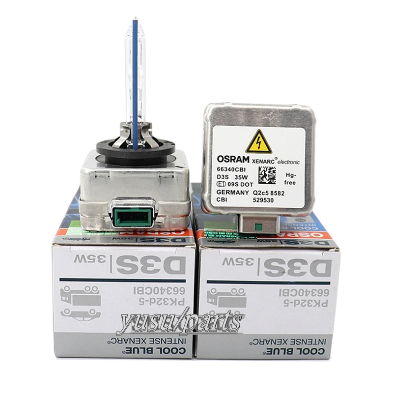 Genuine! 2x PAIR OSRAM D3S OEM 66340CBI  5500K HID XENON LIGHT BULB DOT Germany - Image 2 of 4