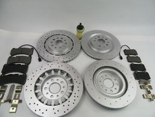 Maserati Ghibli Quattroporte 17-24 front rear brake pads & rotors FREE OIL FILTE