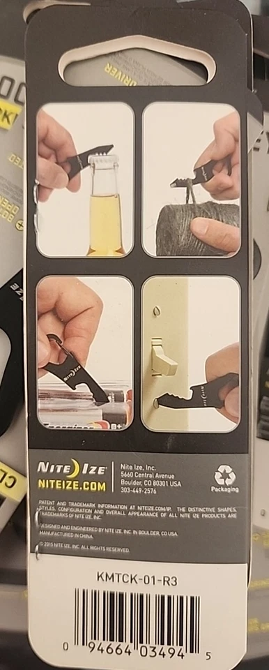 Nite Ize DoohicKey ClipKey Black Keychain Multi-Tool - Black - Image 2 of 2