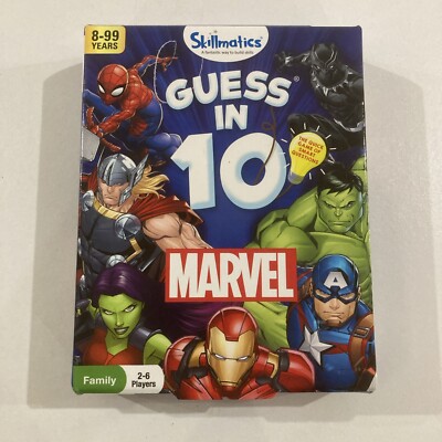 Marvel ''Guess in 10'' Card Game by Skillmatics - 2022 Ed Missing 8 Cards