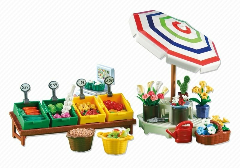 Playmobil Add-On 6335 FARMER'S MARKET STAND New | eBay