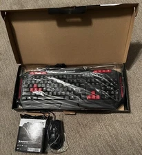 Gaming Keyboard iBuyPower Ares E1 Backlit with IBuyPower  Zeus E2 mouse included