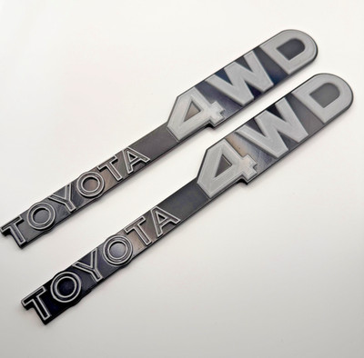 1979-1983 Toyota 4wd  Fender Emblems Left & Right Set Pair Re-Production
