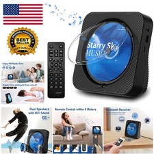 Multifunctional Portable CD Player with Remote  High-Quality Sound Speakers