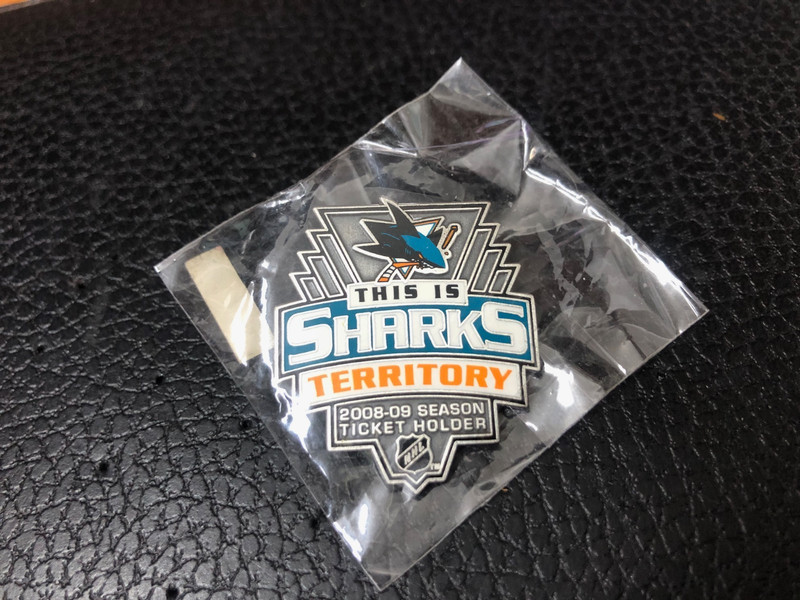 This is Sharks territory NHL San Jose Sharks 2008-09 ticket holder Lapel Pin