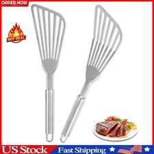 Fish Spatula, 2 Pack Stainless Steel Metal Spatula, Slotted Spatulas for Cooking
