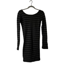 Monrow Boatneck Long Sleeve Bodycon Dress Small