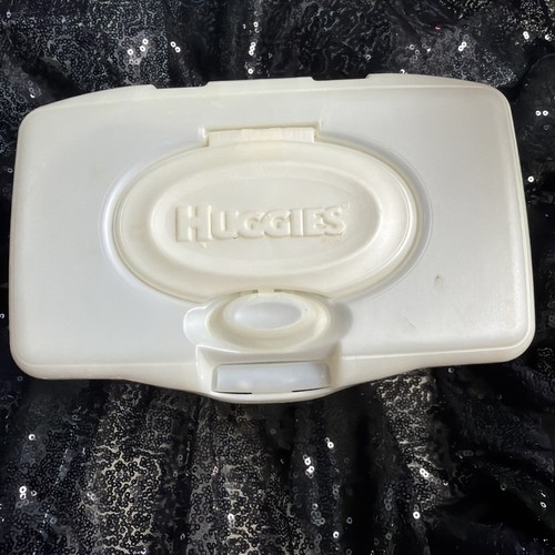 Huggies ,Dispenser ,Refillable, Plastic White Wipe Holder8x4x4 Inches