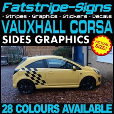 to fit VAUXHALL CORSA D VINYL GRAPHICS STICKERS STRIPES DECALS  VXR SXI GSI