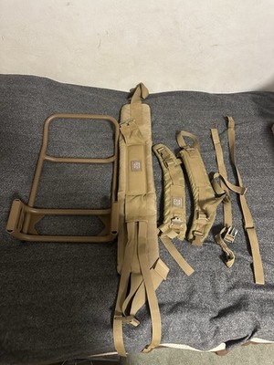 Tactical Tailor Tan Nylon External Frame with shoulder straps and waist belt 