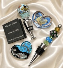 Murano Glass Italy Gift Bundle, Heart Pendant...