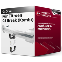 für Citroen C5 Break III Typ TD (G.D.W.) AnhäNgerkupplung Vertikal Abnehmbar Neu