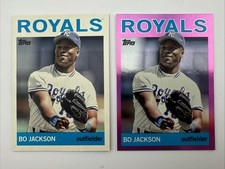2025 Topps Archives Bo Jackson 1964 Design Pink Foilboard Parallel W/Base Royals
