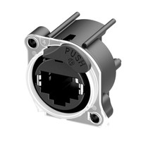 Neutrik Ethercon Halo Einbaubuchse NE8FAH-LR-DAE Buchse, Einbau Schwarz 1...